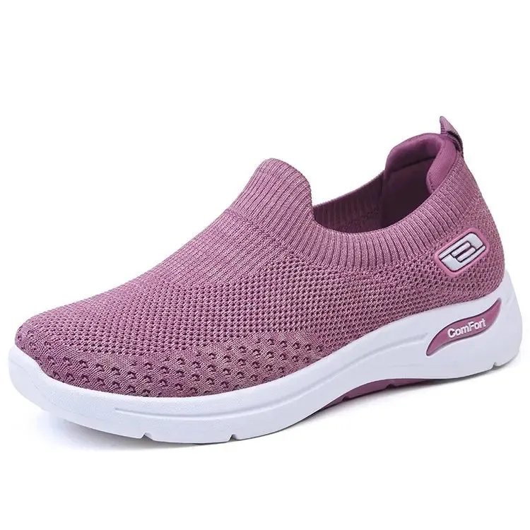 2021Shoes women spring new women's shoes casual walking shoes socks shoes soft sole mother shoes fashion sports shoes women844