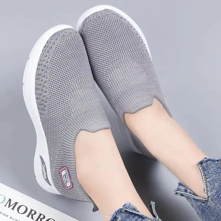 2021Shoes women spring new women's shoes casual walking shoes socks shoes soft sole mother shoes fashion sports shoes women844