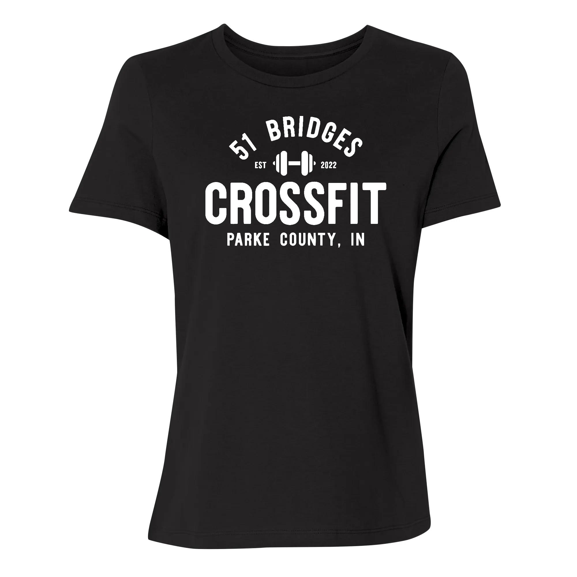 51 Bridges CrossFit Stacked Womens - T-Shirt