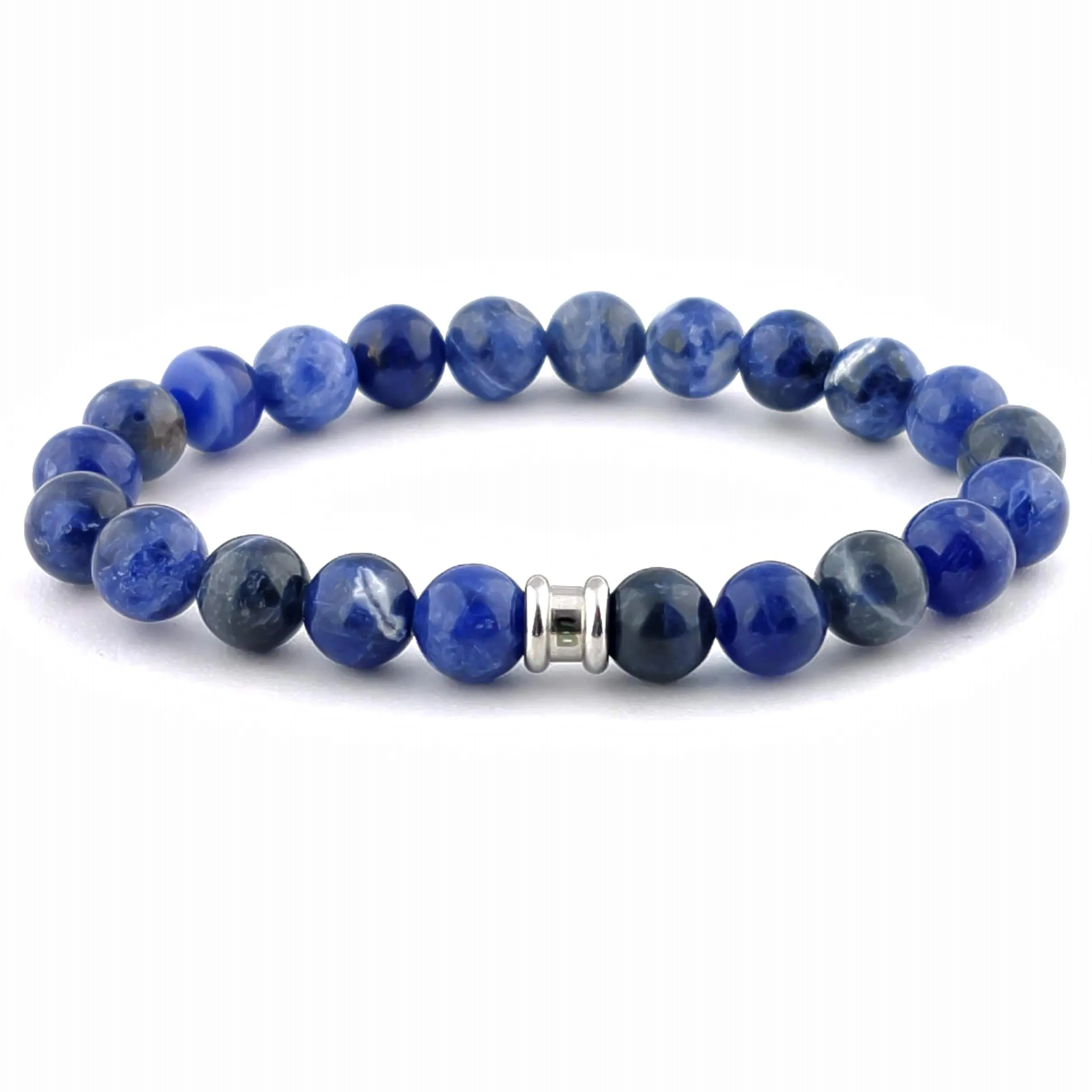 8mm Round Gemstone Bracelet Sodalite