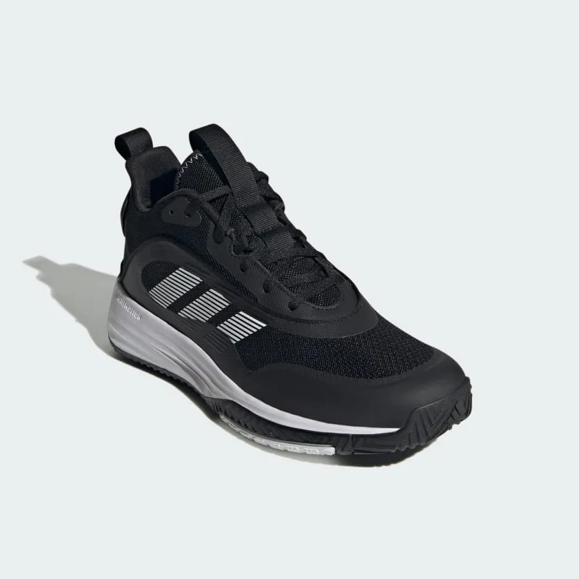 ADIDAS MEN'S OWNTHE GAME 3 BLACK/WHITE BASKETBALL SHOES