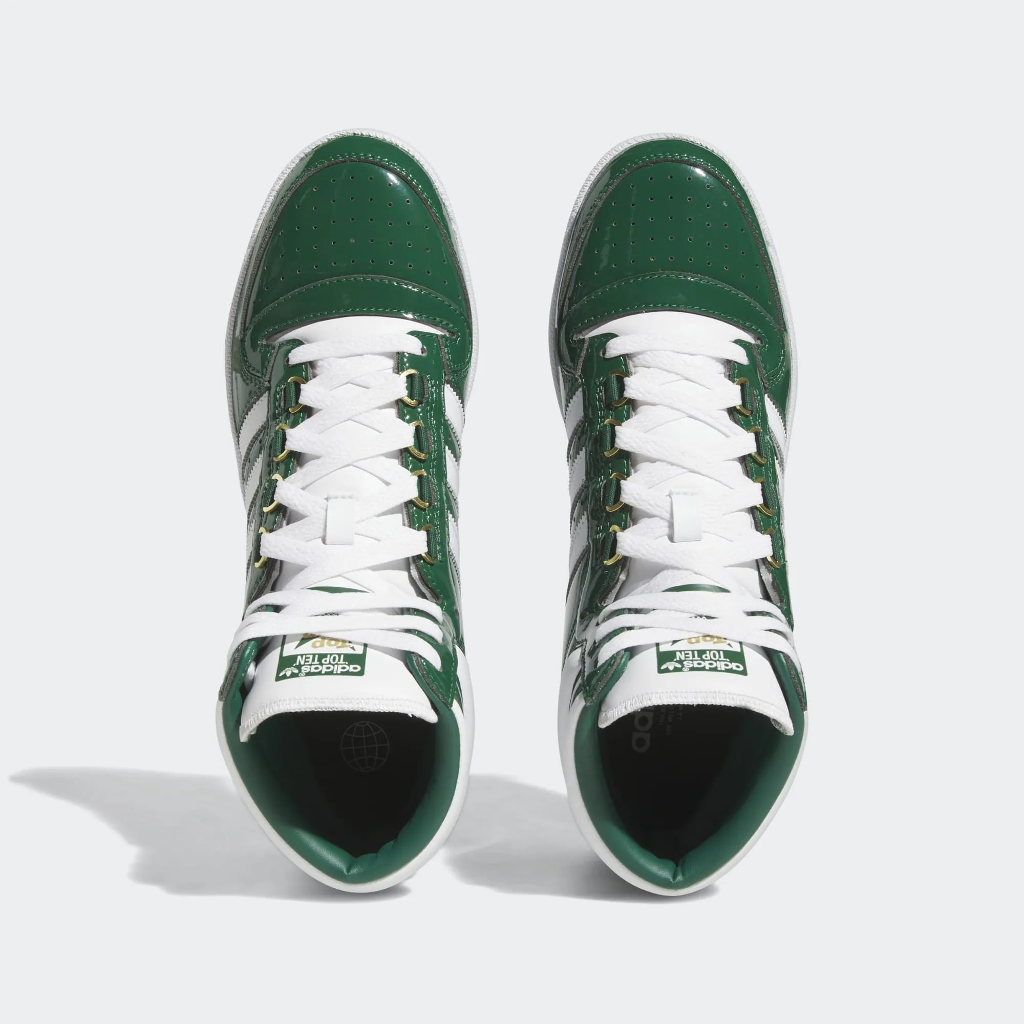 Adidas Top Ten Patent Leather Green White