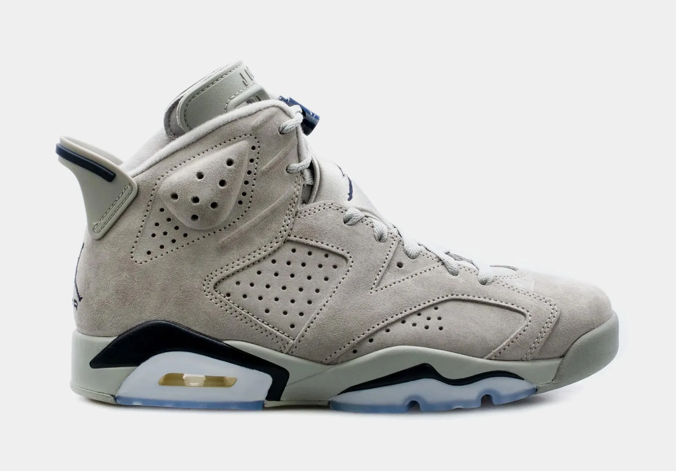 Air Jordan 6 Retro Georgetown Mens Lifestyle Shoes (Grey/Blue) Free Shipping