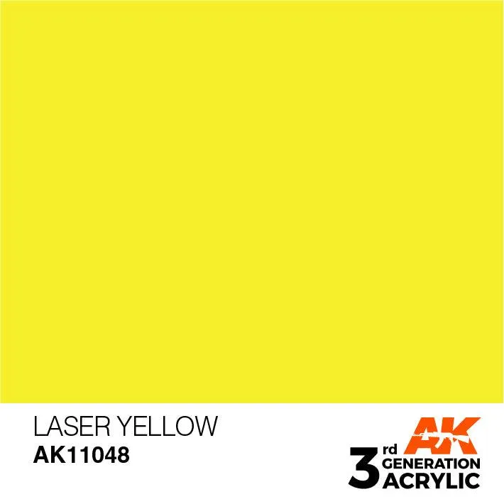 AK Interactive AK11048 3G Laser Yellow Acrylic Paint 17ml