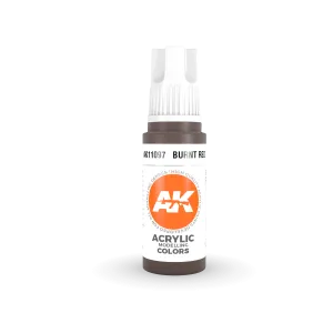 AK Interactive AK11097 3G Burnt Red Acrylic Paint 17ml