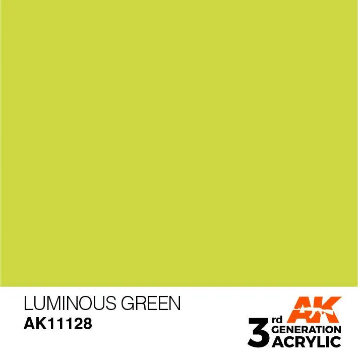 AK Interactive AK11128 3G Luminous Green Acrylic Paint 17ml