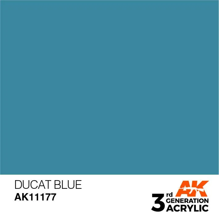 AK Interactive AK11177 3G Ducat Blue Acrylic Paint 17ml