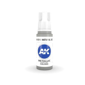 AK Interactive AK11210 3G Natural Steel Acrylic Paint 17ml