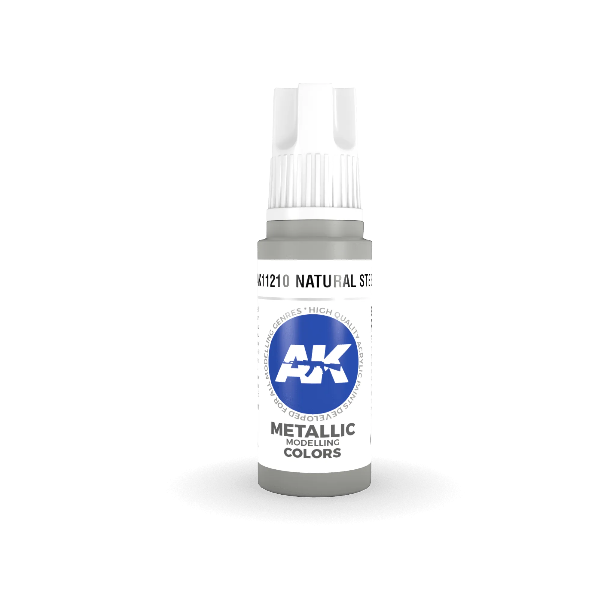 AK Interactive AK11210 3G Natural Steel Acrylic Paint 17ml