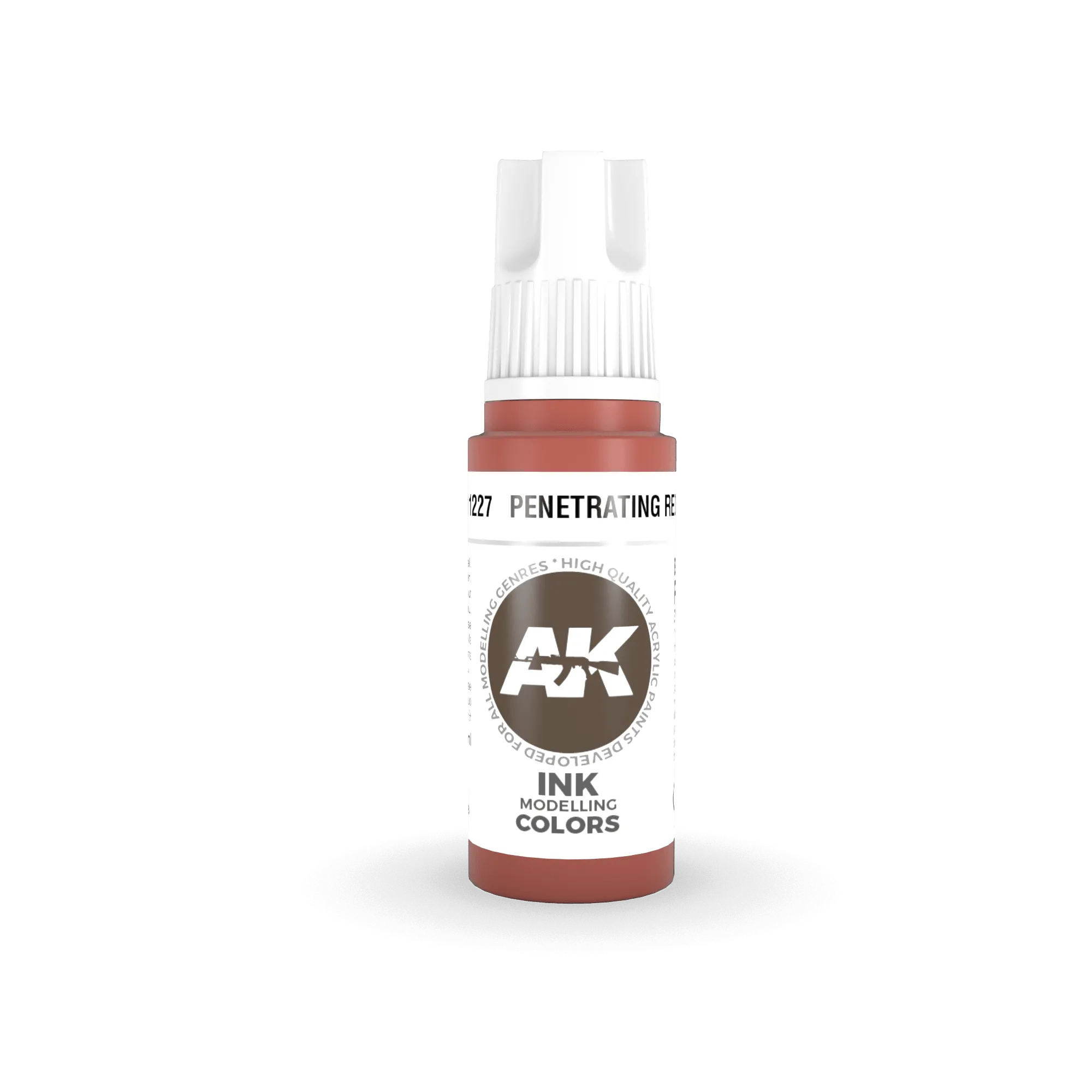 AK Interactive AK11227 3G Penetrating Red Ink Acrylic Paint 17ml