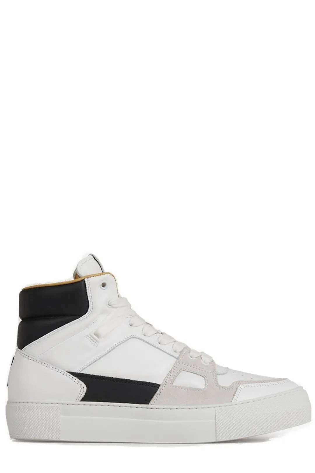 AMI Ami De Coeur Panelled High Top Sneakers