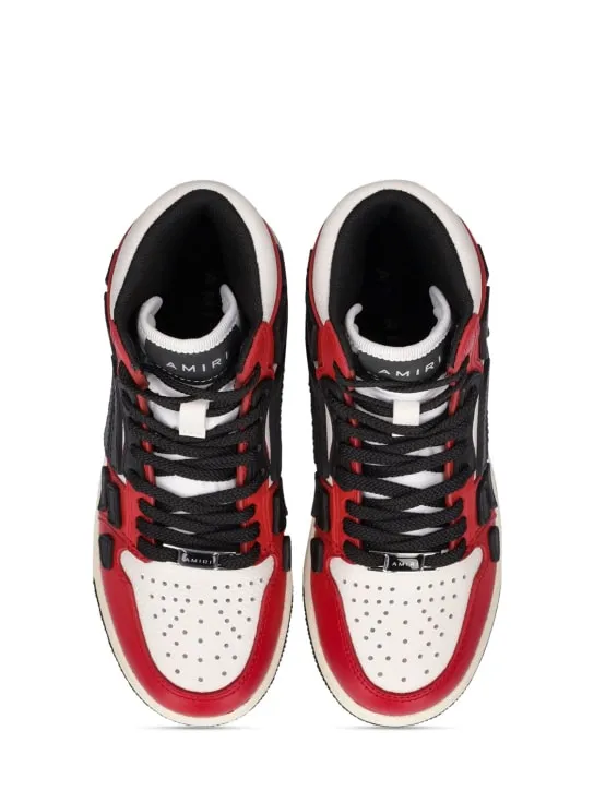 Amiri   Leather lace-up high top sneakers 