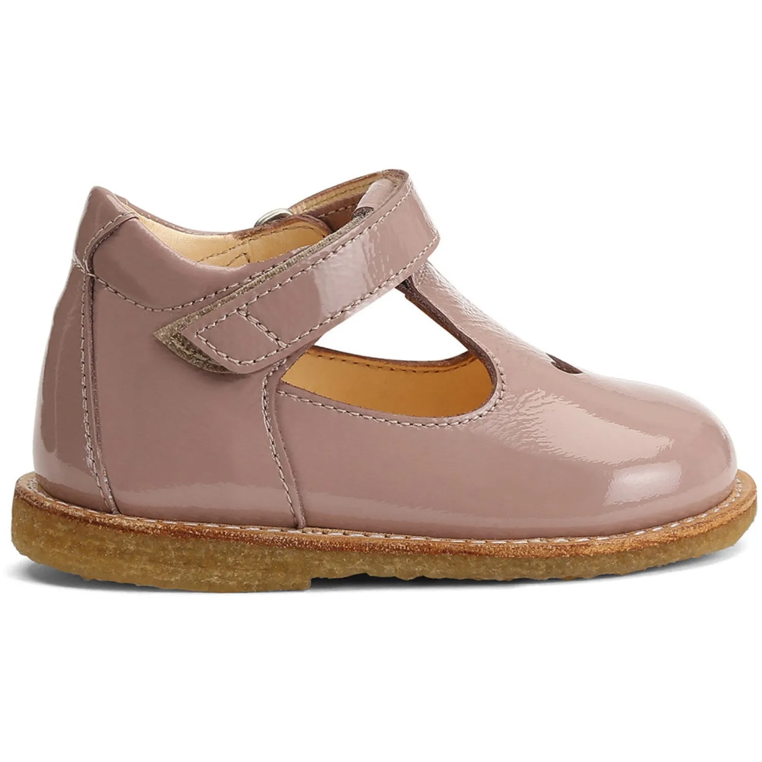 Angulus T-bar Shoe w. Heart and Velcro Rose