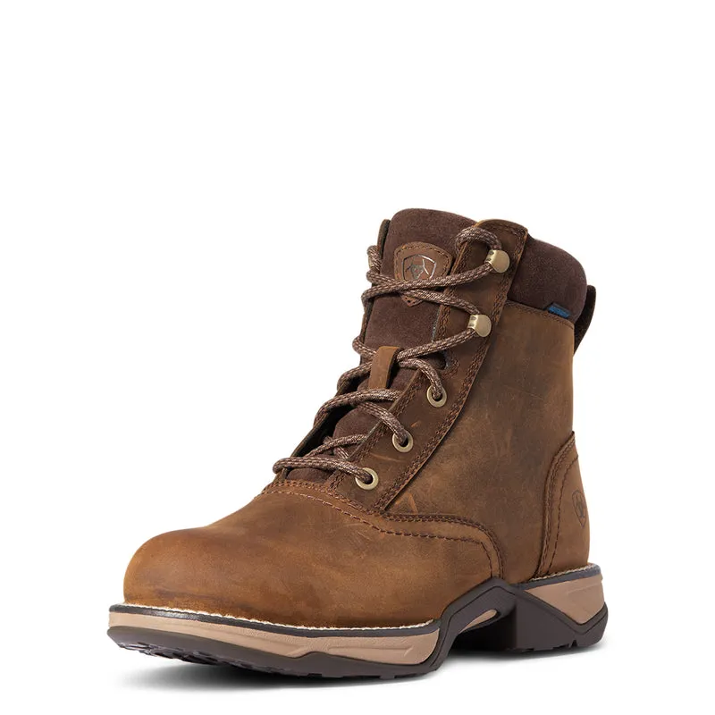 'Ariat' Women's Anthem Waterproof R Toe - Distressed Brown