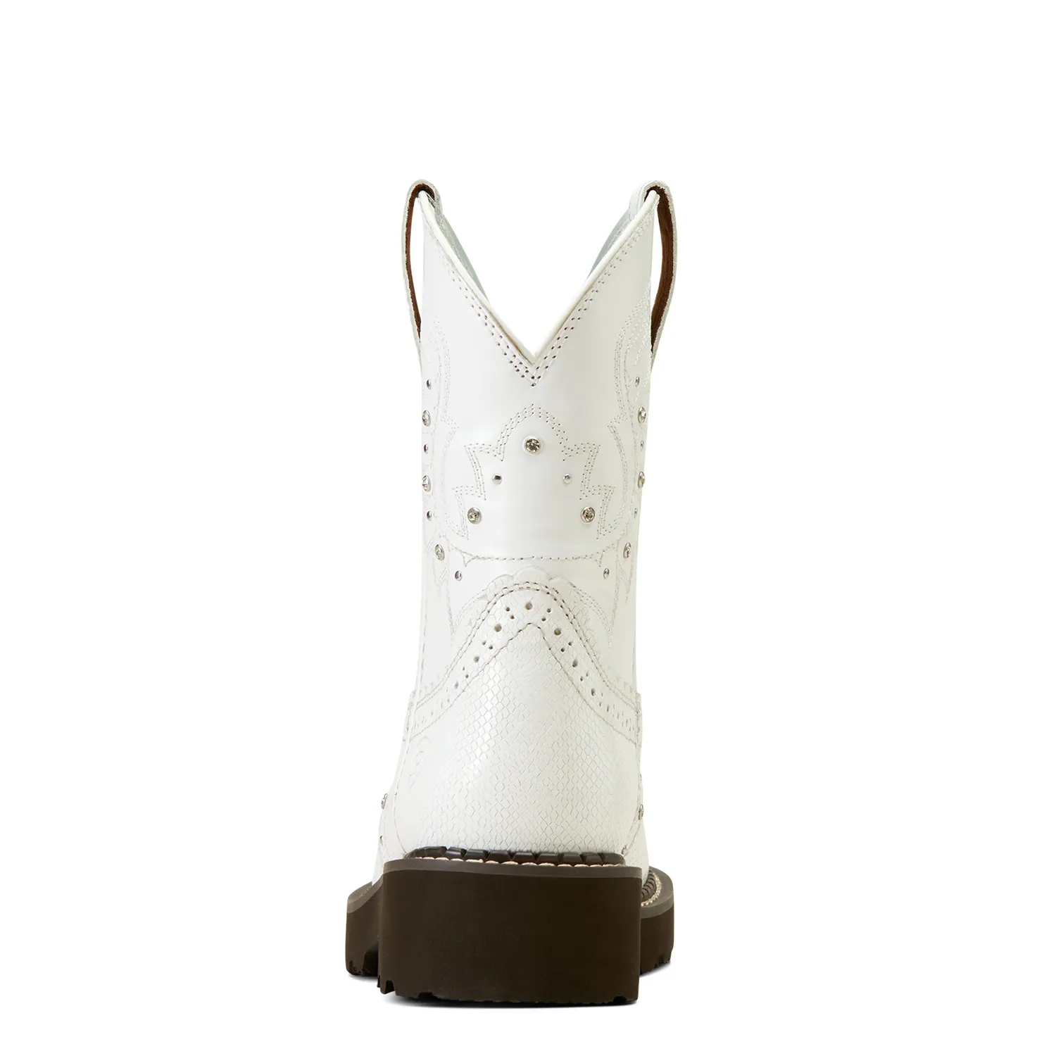 Ariat Womens Gembaby White Snake Emboss / Opulent White