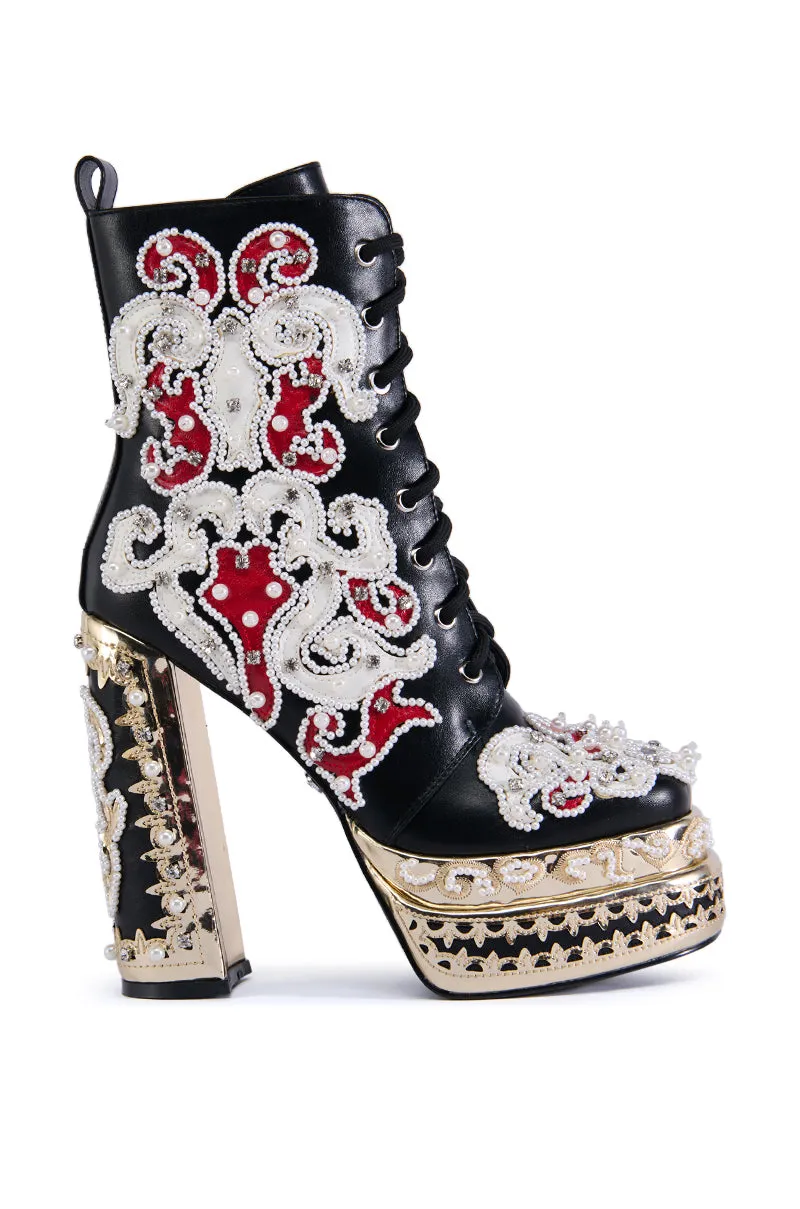 AZALEA WANG BLITHE EMBELLISHED BOOTIE