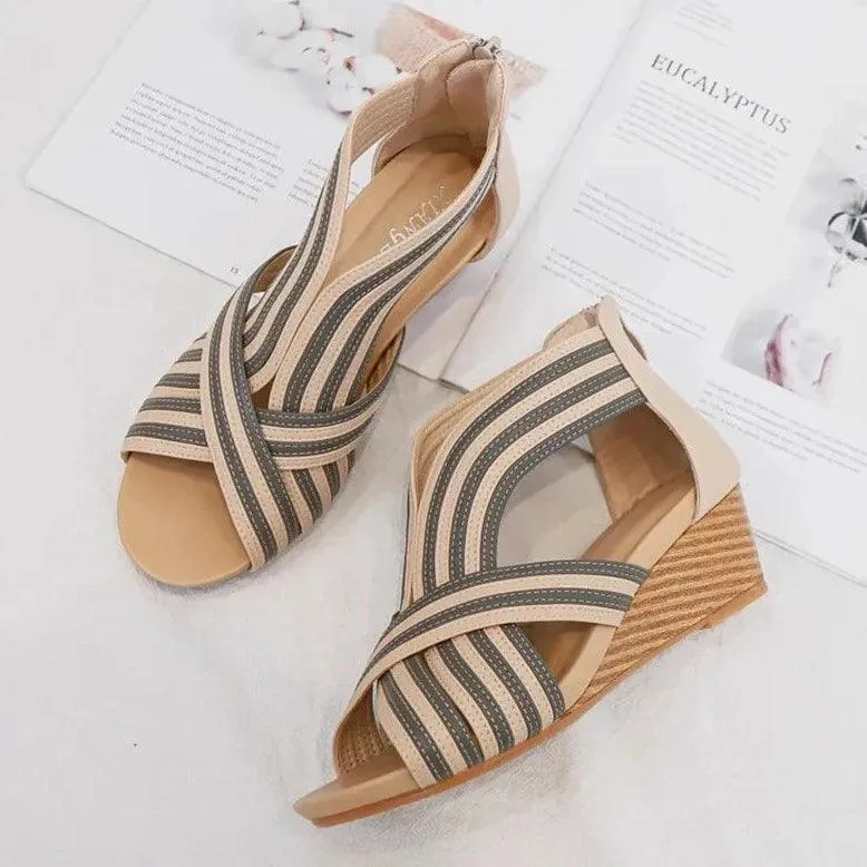 B30 Women's Casual Shoes - Platform Wedge Heel Platform Sandals