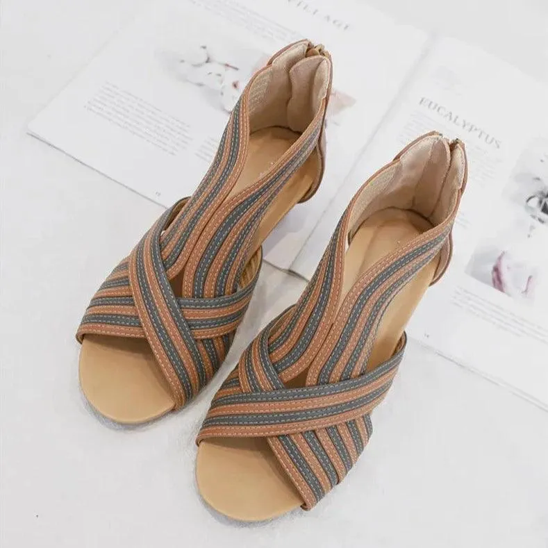 B30 Women's Casual Shoes - Platform Wedge Heel Platform Sandals