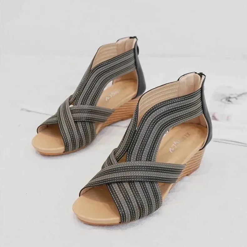 B30 Women's Casual Shoes - Platform Wedge Heel Platform Sandals