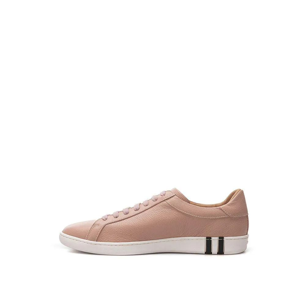 Bally Elegant Pink Leather Sneakers for Dame