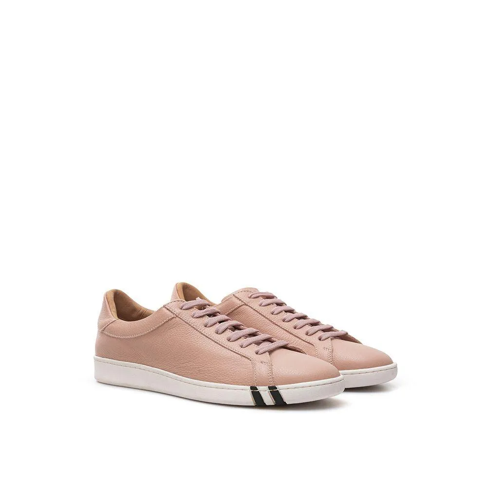 Bally Elegant Pink Leather Sneakers for Dame