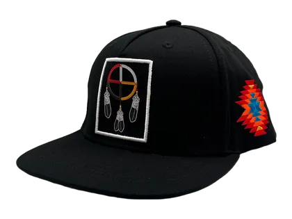 Baseball Cap - Embroidered Medicine Wheel Design