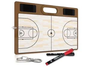 Basketball Dry Erase Board for Coaches 15"x10.5" with Markers