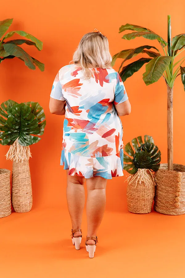 Beyond Reason Shift Dress In Tangerine  Curves