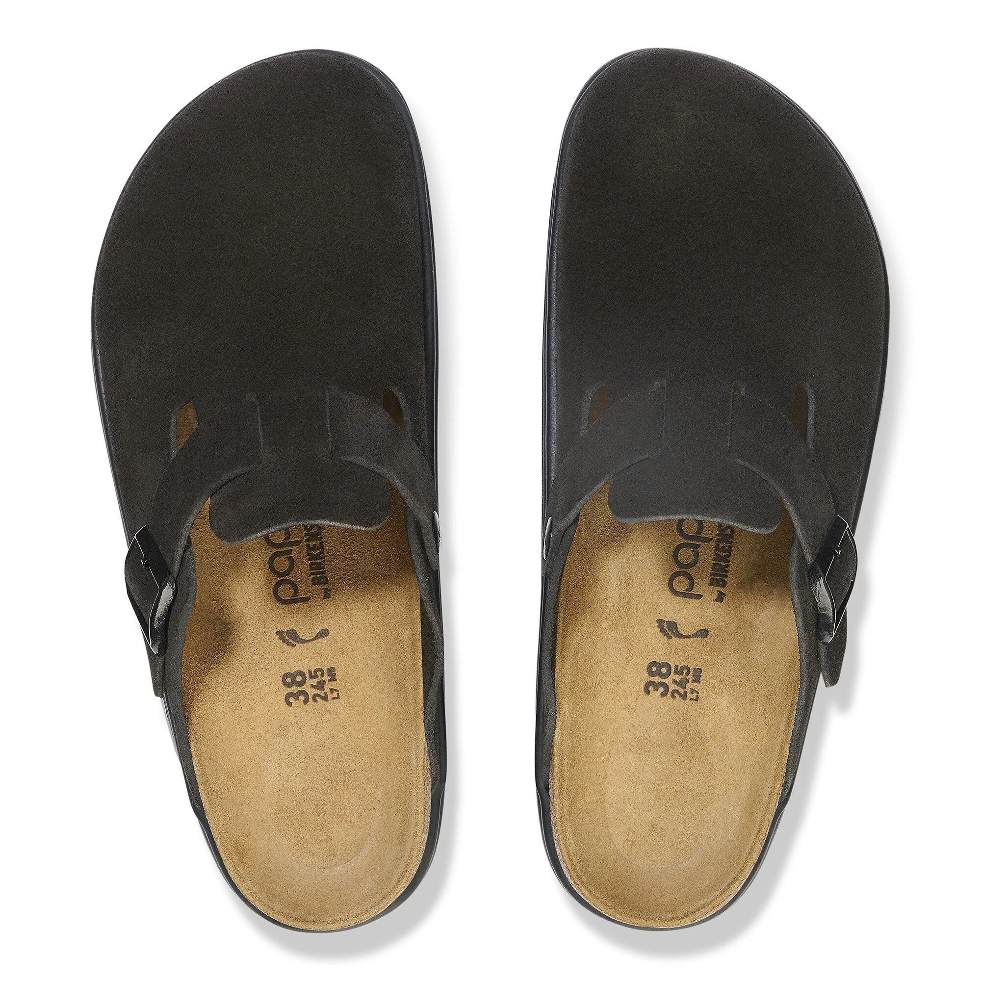 BIRKENSTOCK BOSTON CHUNKY - BLACK SUEDE