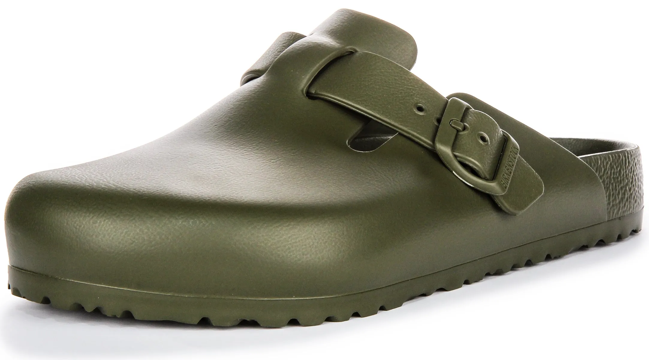 Birkenstock Boston Eva In Khaki Green | Regular Fit