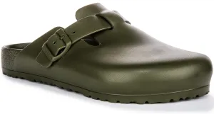 Birkenstock Boston Eva In Khaki Green | Regular Fit