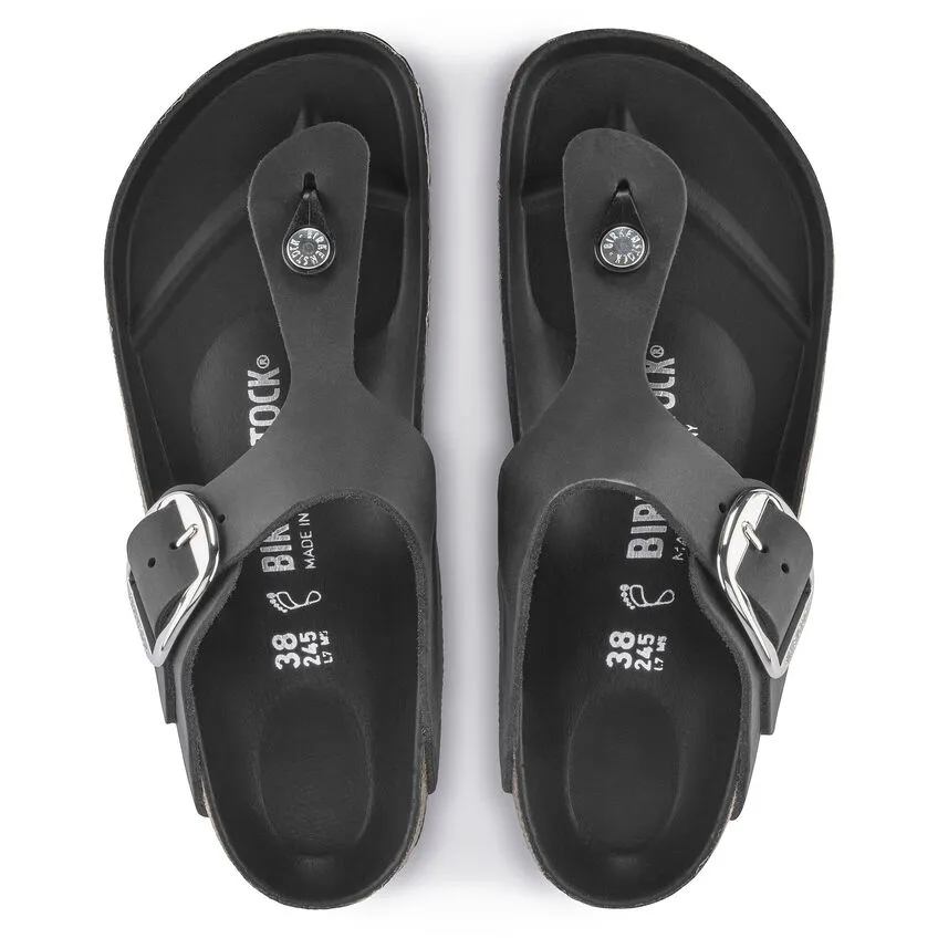 'Birkenstock' Women's Gizah Big Buckle Thong Sandal - Black