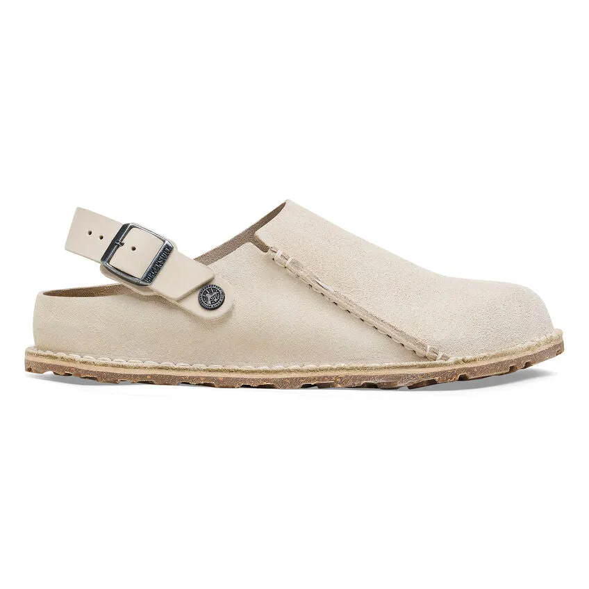 'Birkenstock' Women's Lutry Premium Suede Slipper - Eggshell