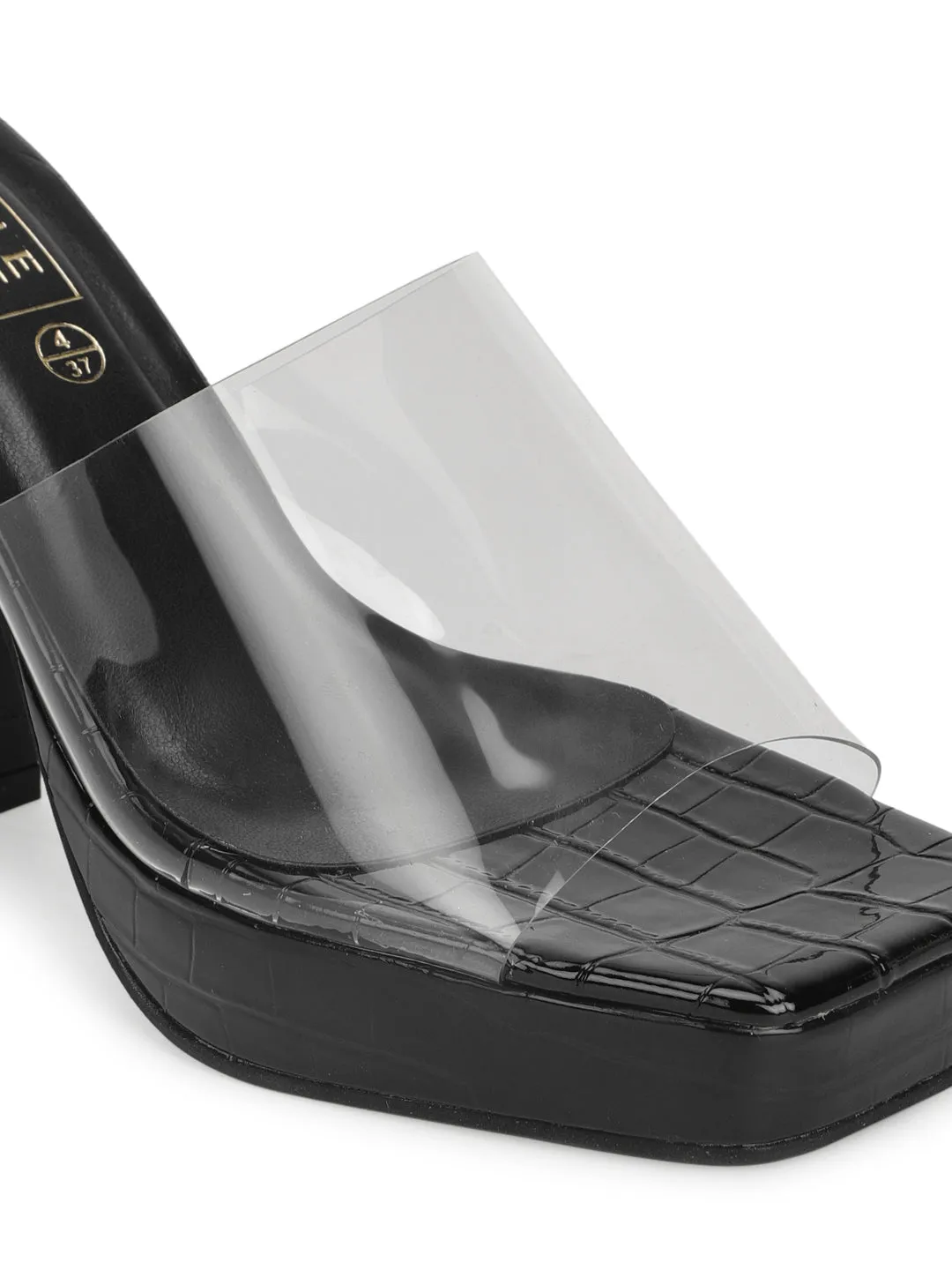 Black Clear Perspex High Heel Mules (TC-SLC-N1104-BLK)