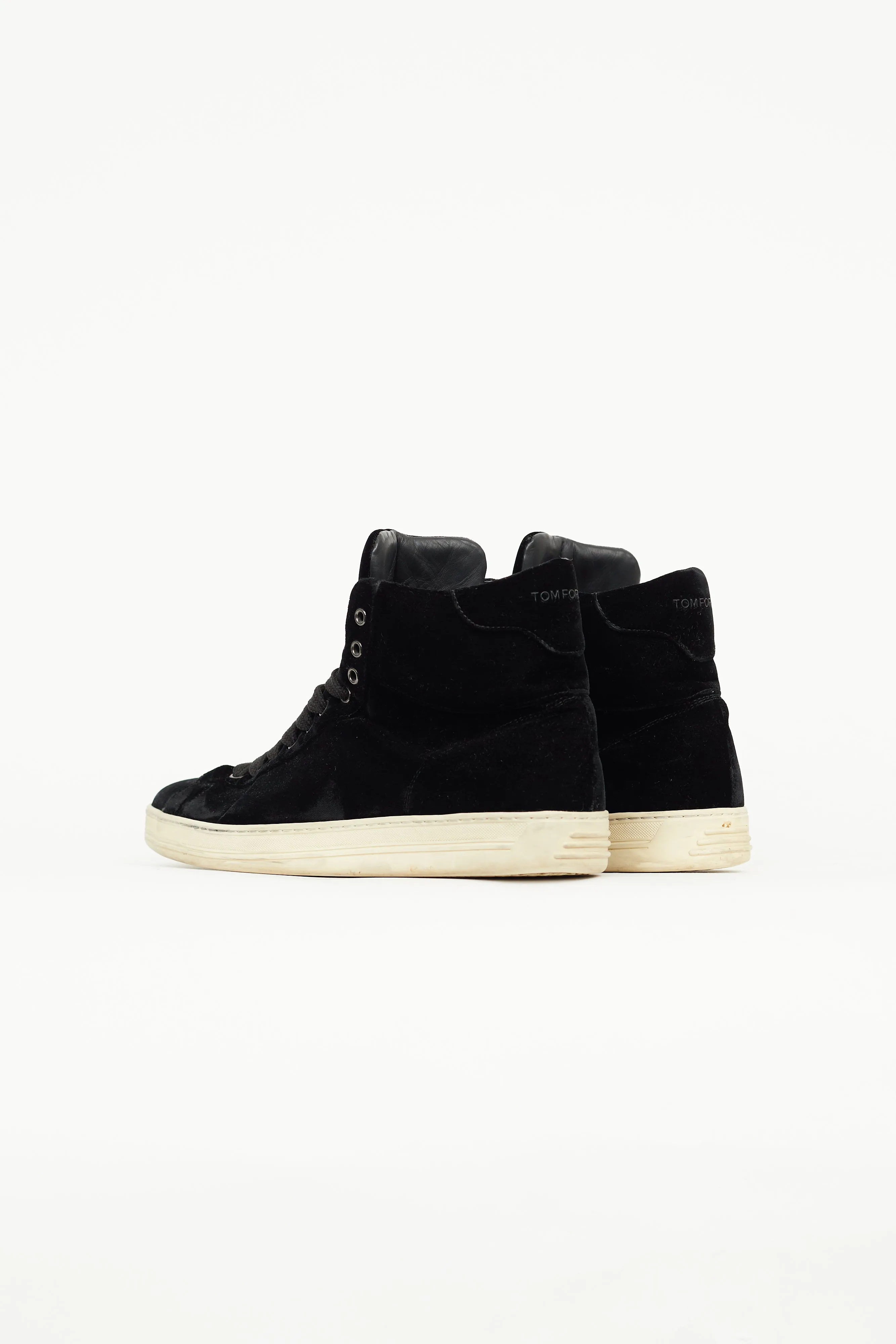 Black Velvet Russell High Top Sneaker