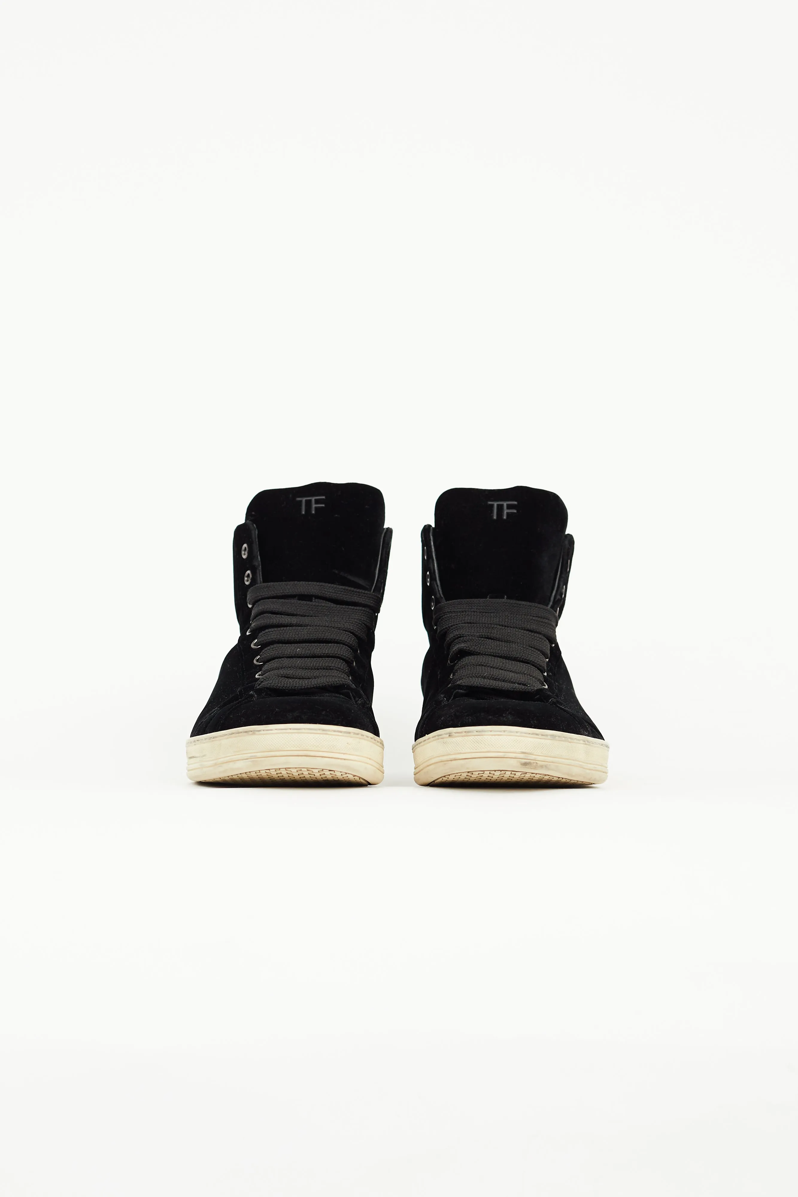 Black Velvet Russell High Top Sneaker