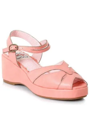 BP242-NILEY Wedge | Coral Faux Leather