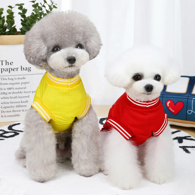 Breathable sports vest pet clothing