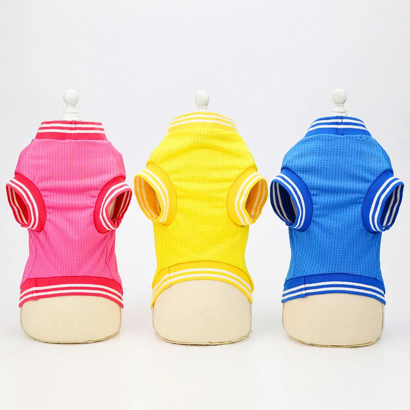 Breathable sports vest pet clothing