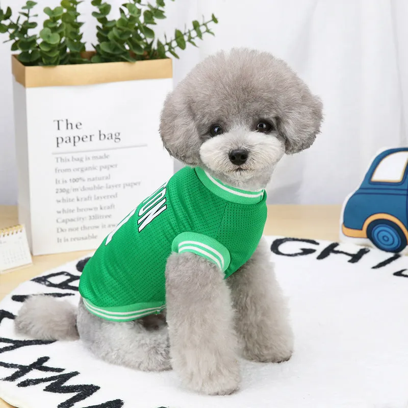 Breathable sports vest pet clothing