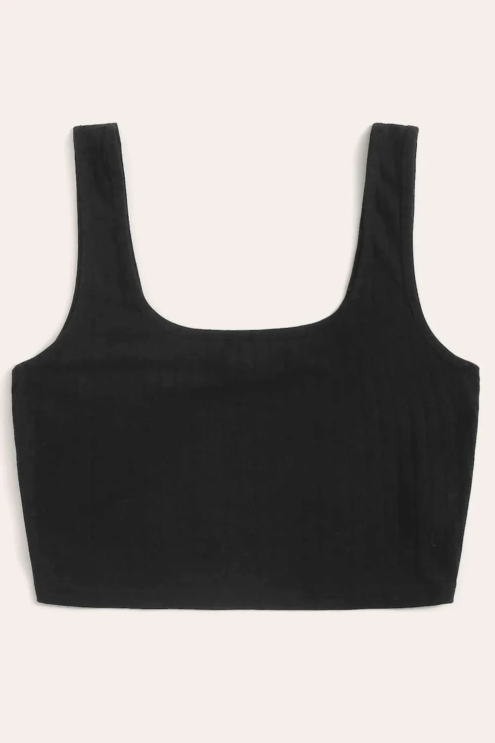 Bree Black Crop Top