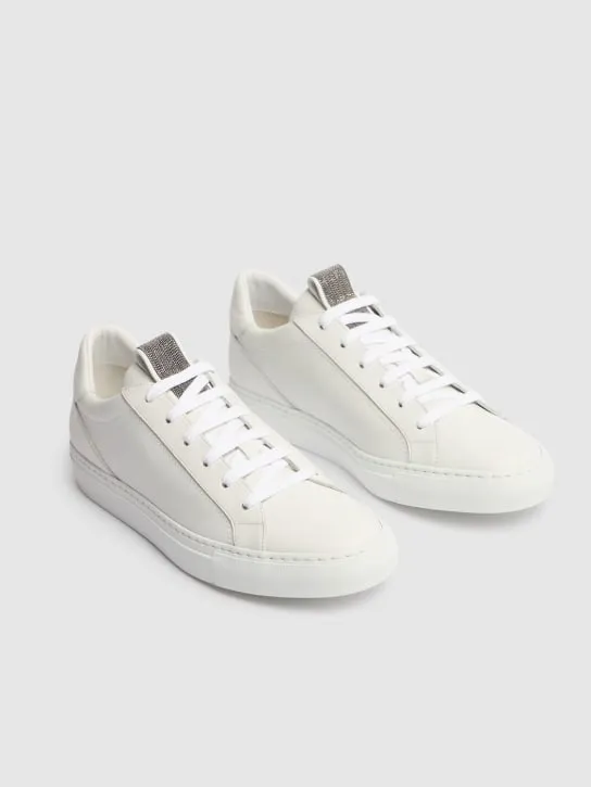 Brunello Cucinelli   20mm Leather low top sneakers 