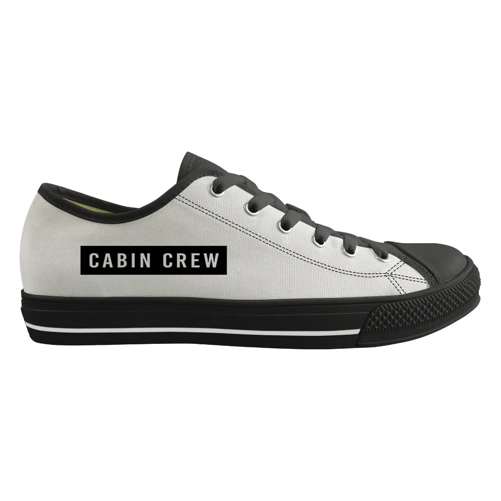 Cabin Crew Text Designed Canvas Shoes (Men)