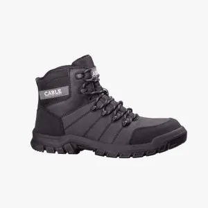 Cable Safety Zinc Steel Toe Safety Boot Black