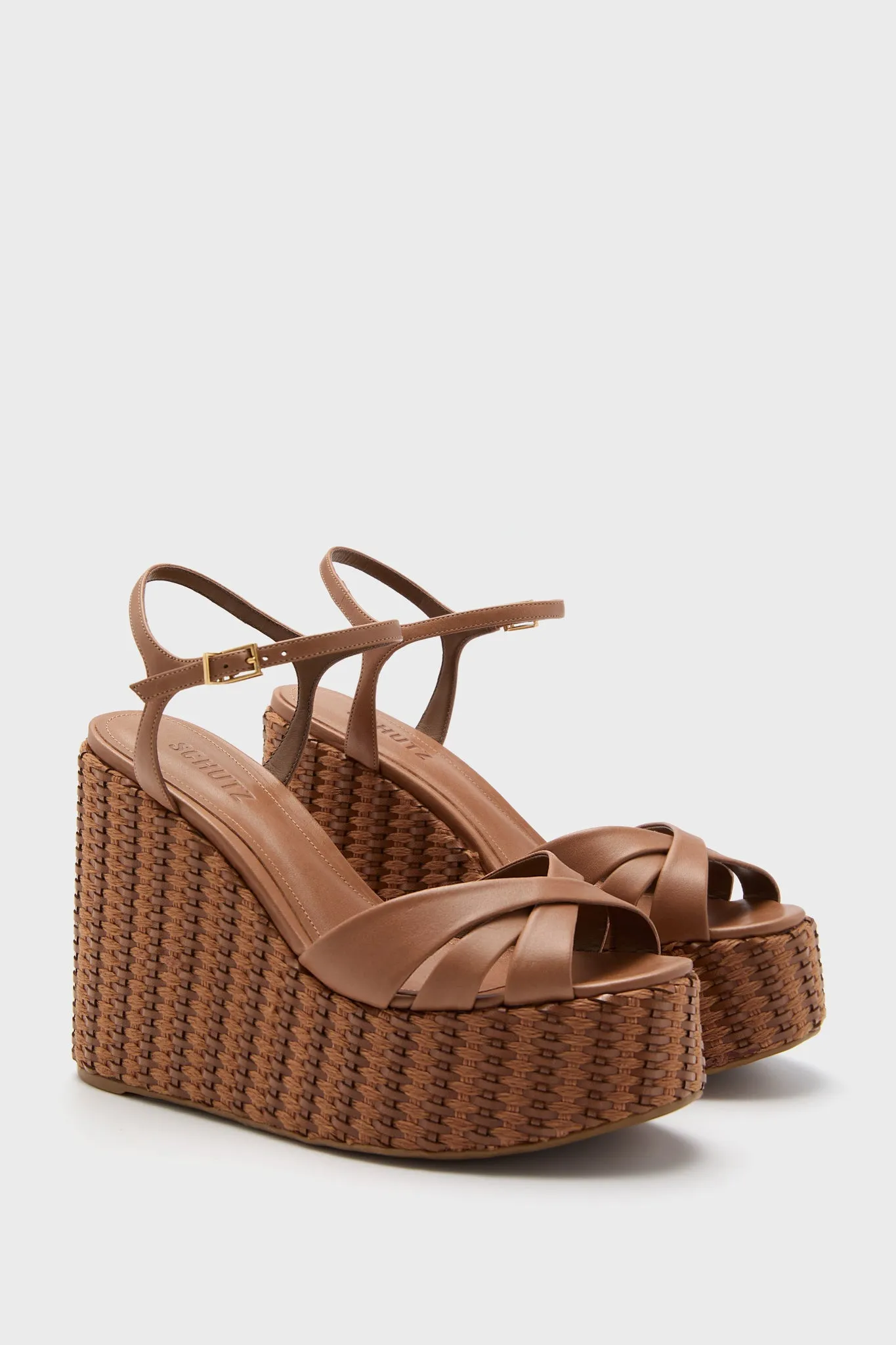 Caramel Coffee Keefa Wedge Platforms