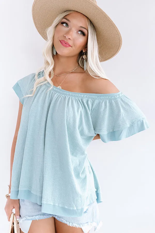 Charming Afternoon Shift Top In Limpet Shell