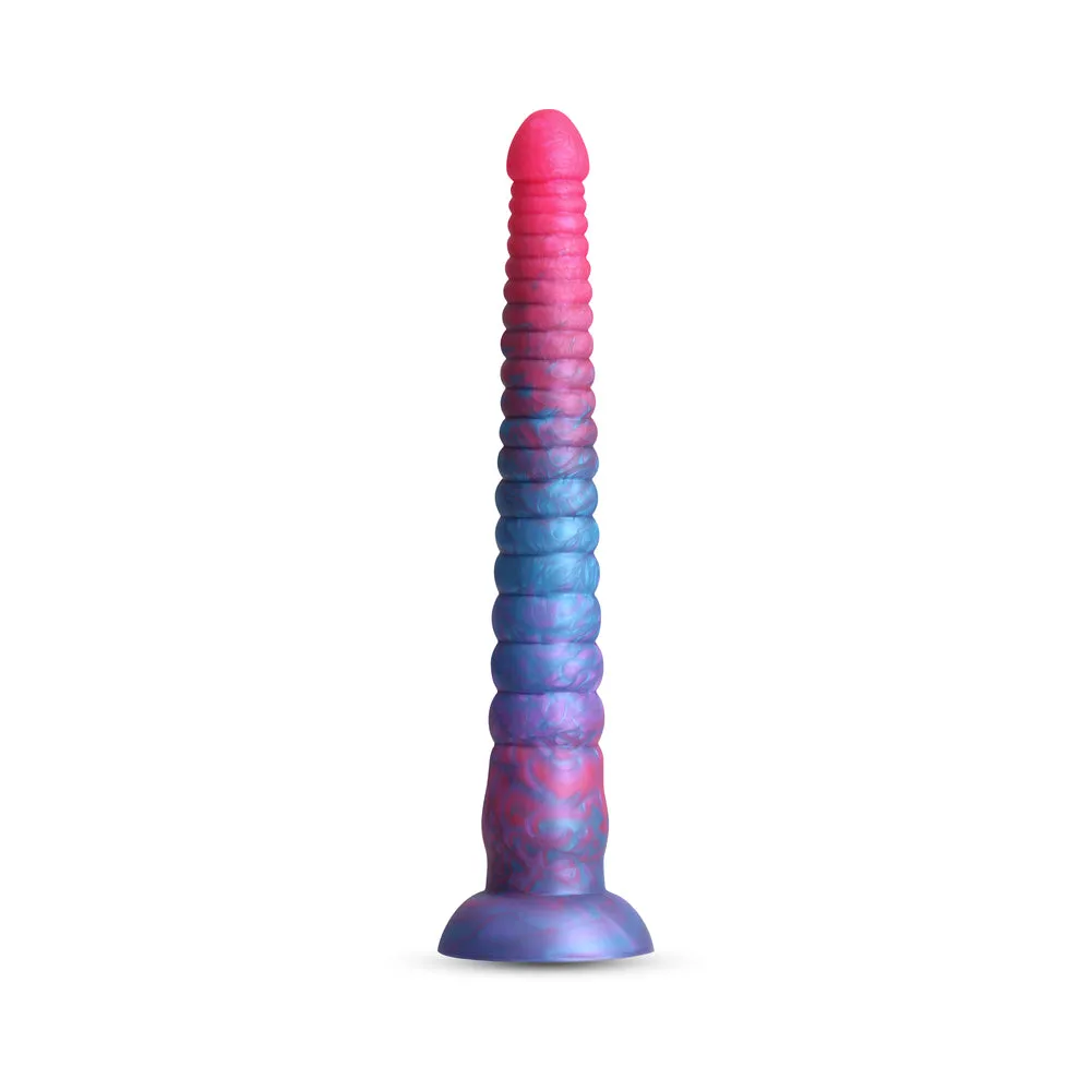 Colours Stacked 12in Dildo Pink/Blue