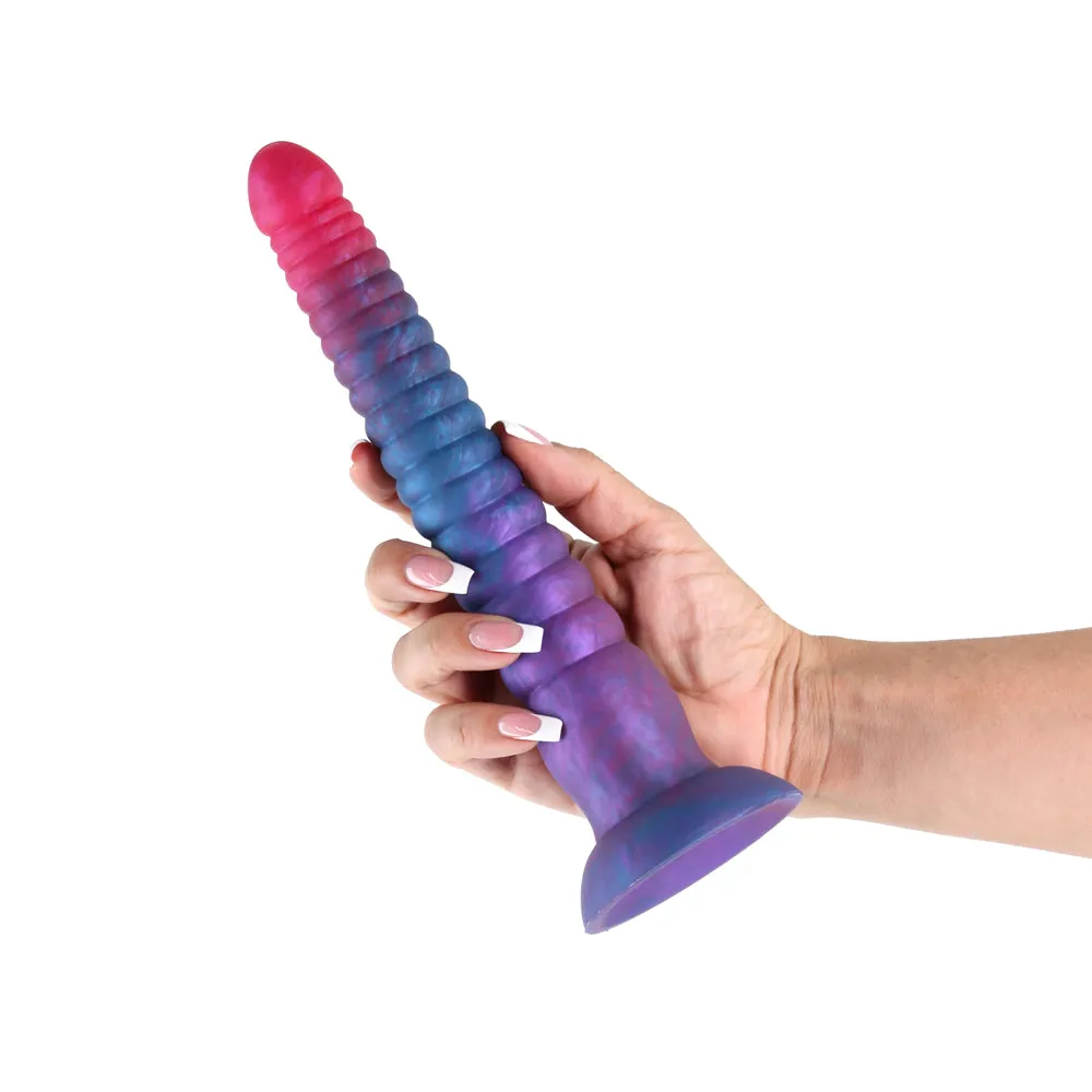 Colours Stacked 9in Dildo Pink/Blue