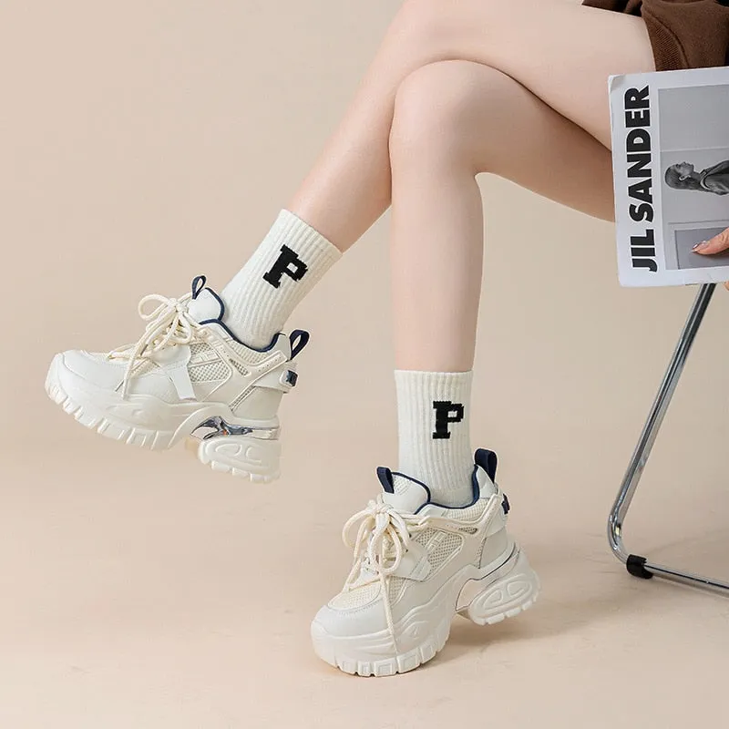 Crest Platform Sneakers