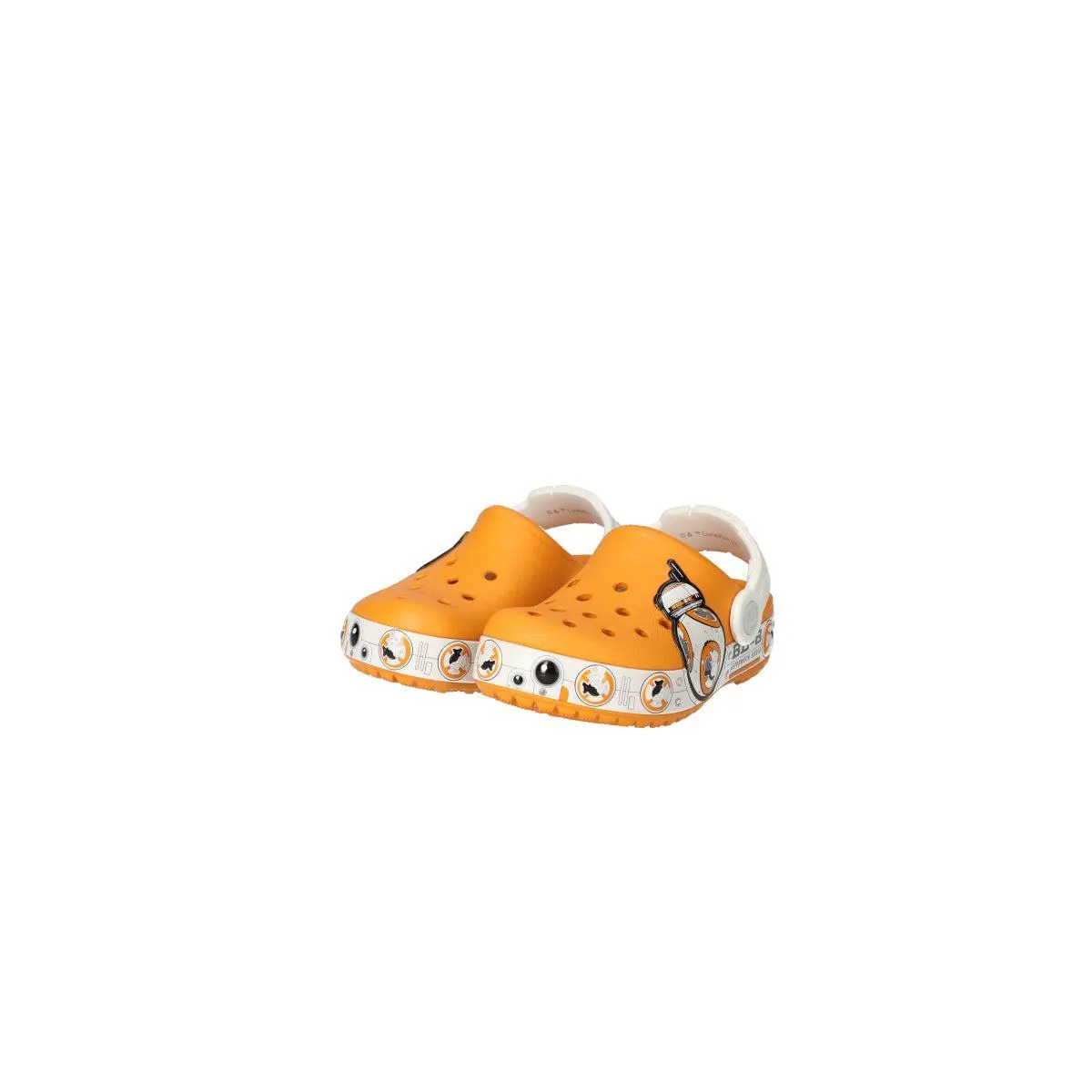 Crocs Bb8 Star Wars Perforated Clogs Rubber Orange Colour For Kids